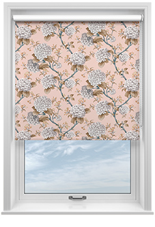 Bouquet, Soft Apricot - Twist&Fit Roller Blind